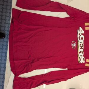 49Rs NFL Team Apparel Women's Red Long Sleeve Tee